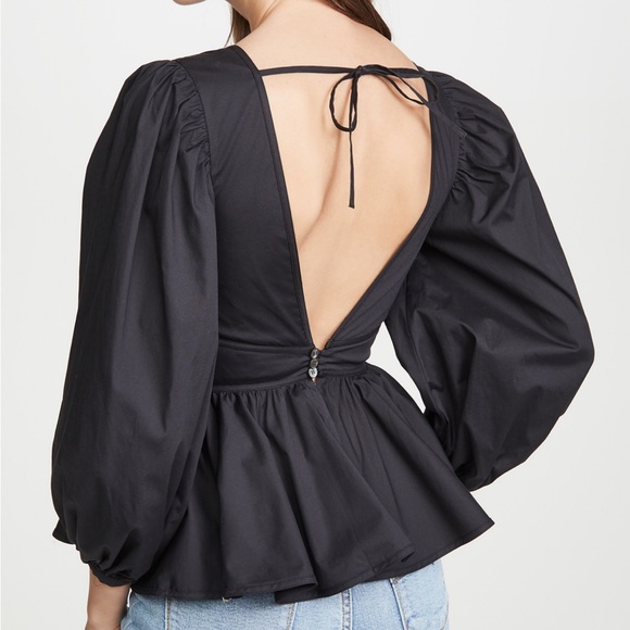 NWT Staud Luna Top | Size 2 | Black - Picture 3 of 13
